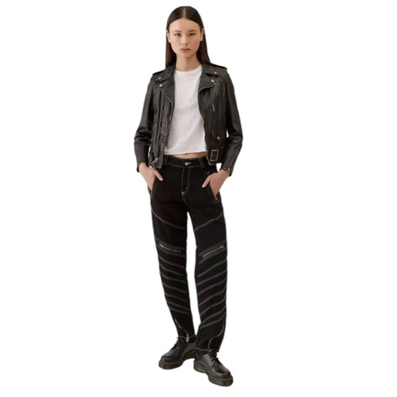 Urban Outfitters Denim - Urban Outfitters BDG Tapered Moto Jean. Black Size 25 #972